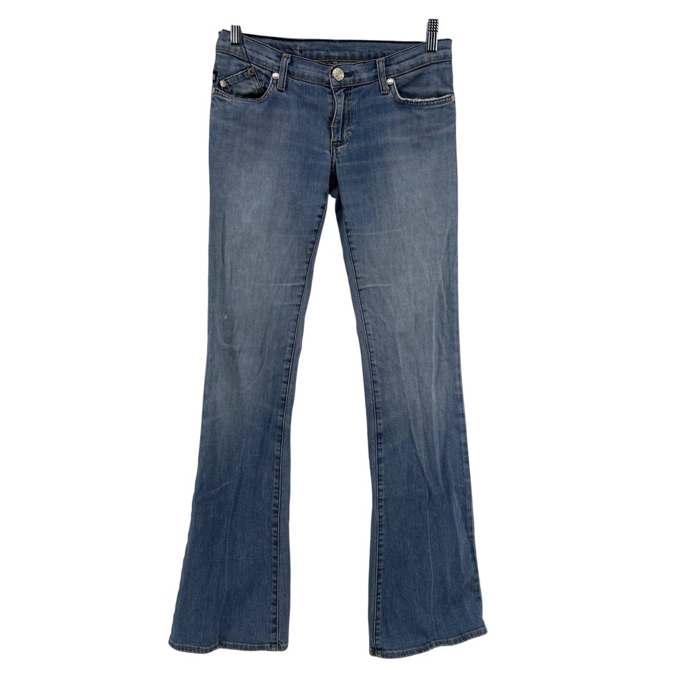 Rock & Republic Bootcut Jeans Womens 29 Light Wash Low Rise Flare Distressed - Picture 3 of 6